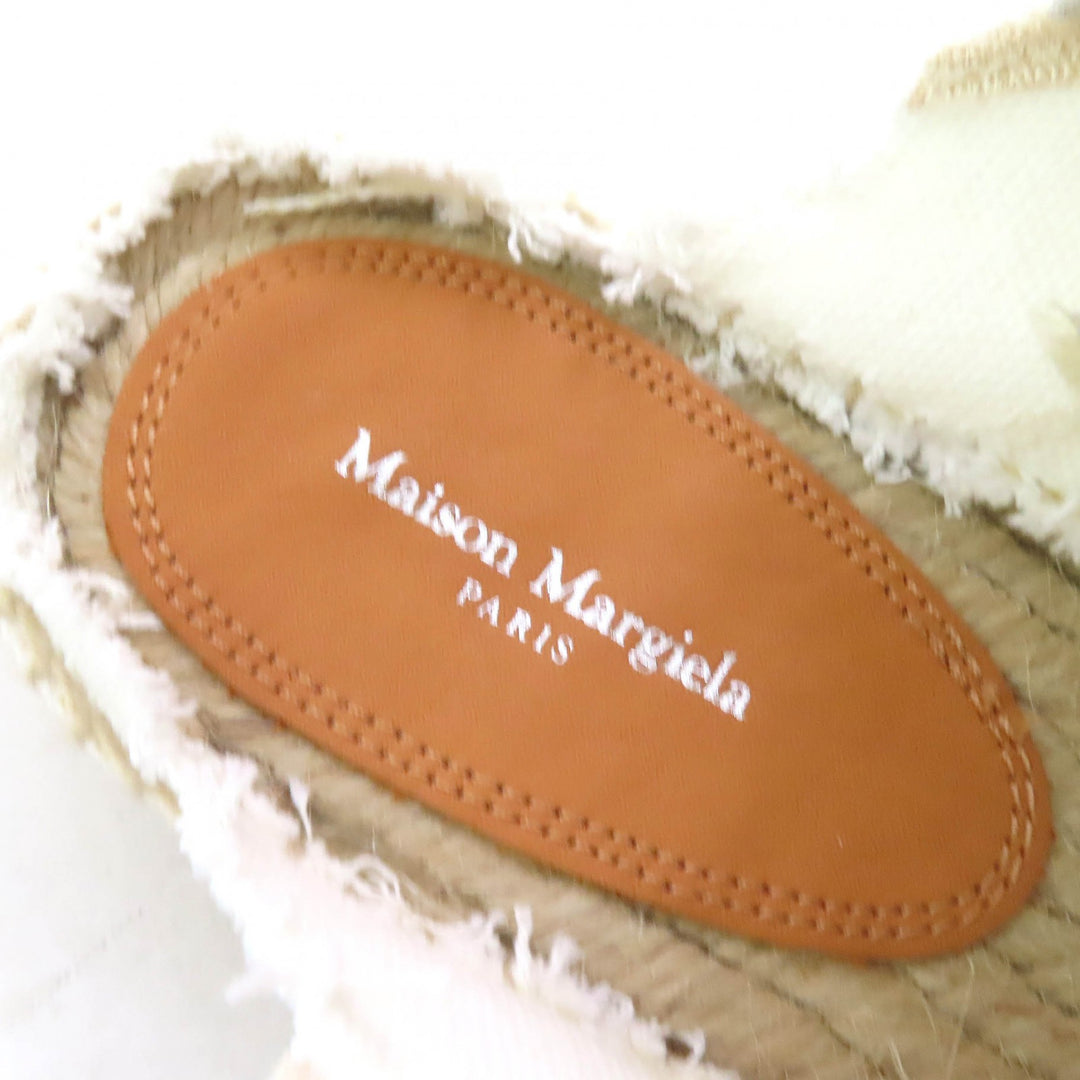 Pristine Maison Margiela 22 Sandals Espadrilles, Denim, Women 37 S38WS0192