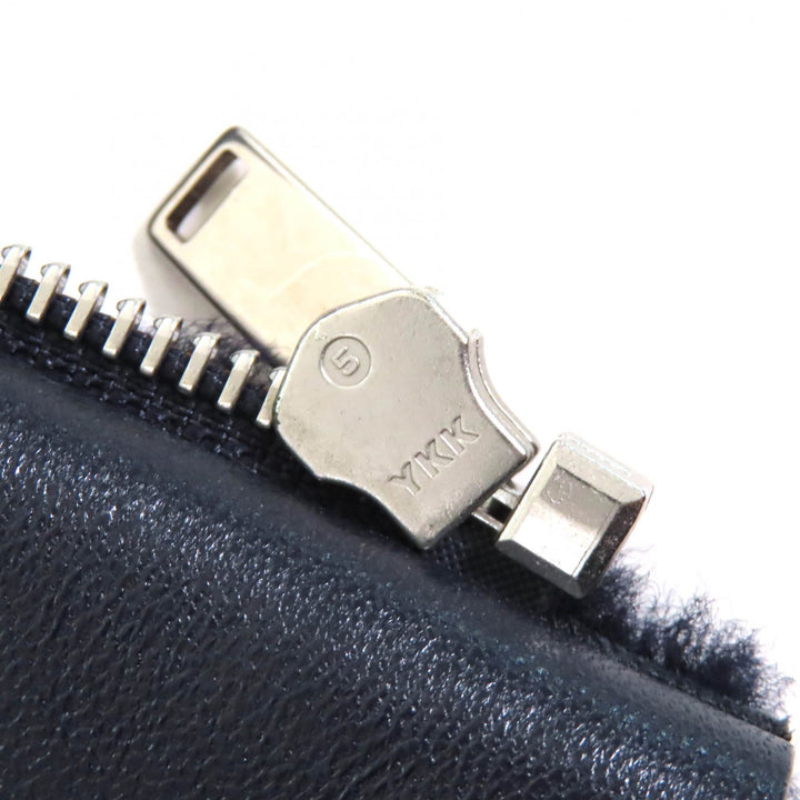 Excellent CELINE Jacket Phoebe period lambskin mouton shearling collarless 34