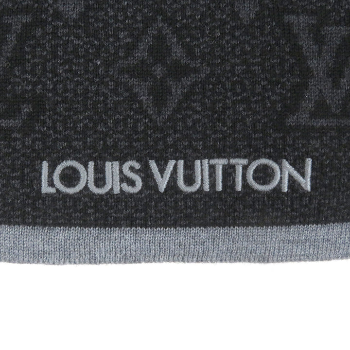 Great LOUIS VUITTON Scarf Escharp My Monogram Eclipse Gris wool mens M73468