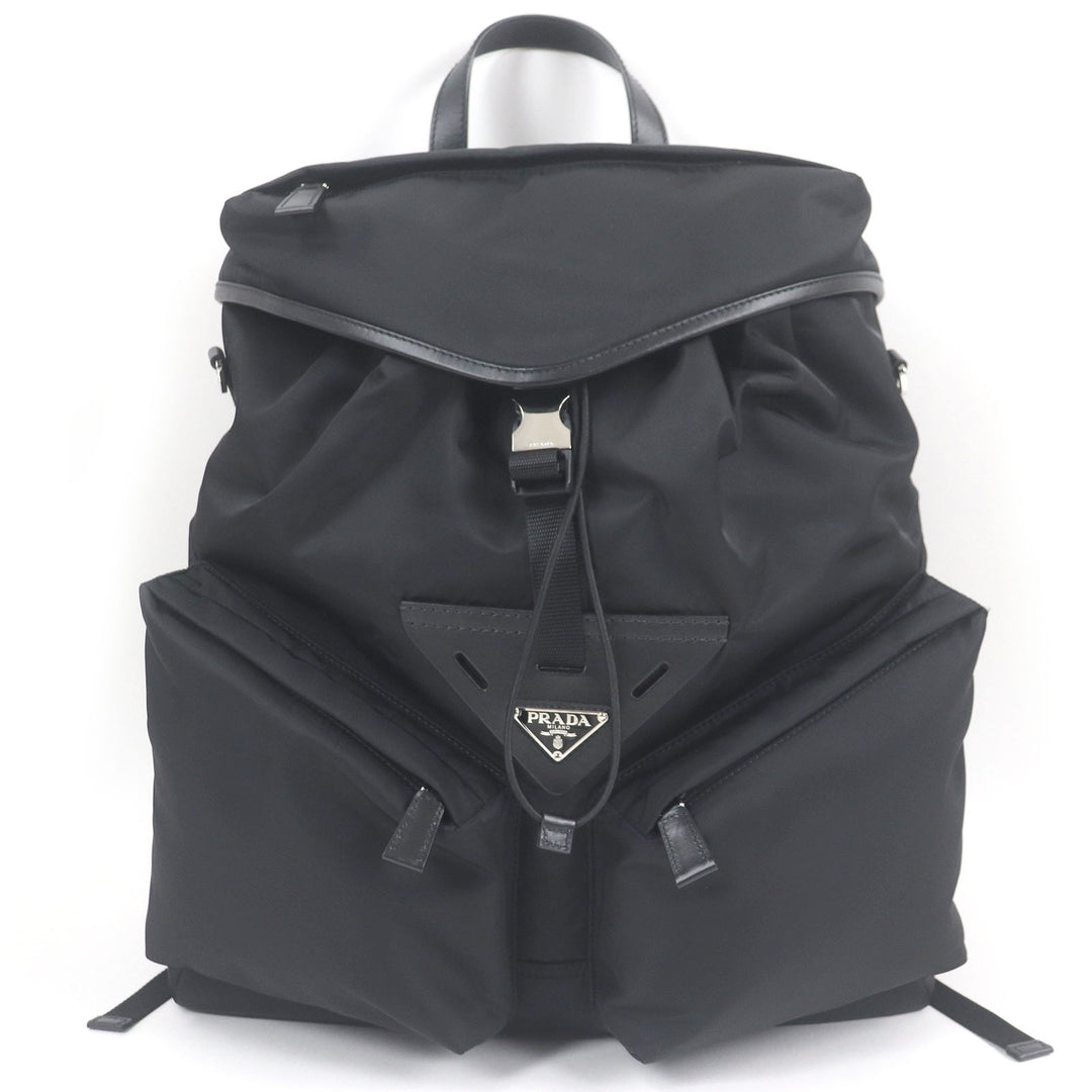 Excellent PRADA Backpack Â· Daypack black Nylon mens 2VZ108