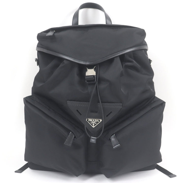 Excellent PRADA Backpack Â· Daypack black Nylon mens 2VZ108