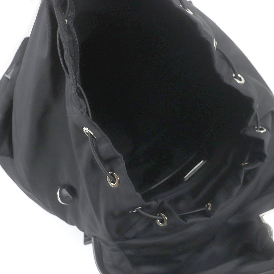 Excellent PRADA Backpack Â· Daypack black Nylon mens 2VZ108