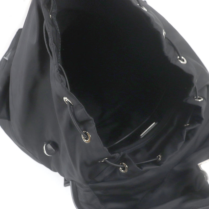 Excellent PRADA Backpack Â· Daypack black Nylon mens 2VZ108