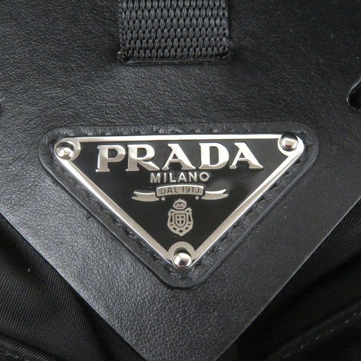 Excellent PRADA Backpack Â· Daypack black Nylon mens 2VZ108
