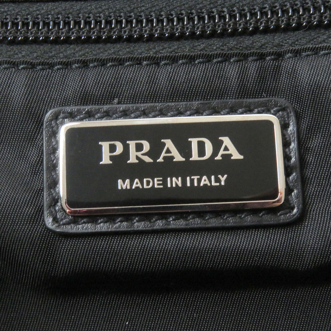 Excellent PRADA Backpack Â· Daypack black Nylon mens 2VZ108