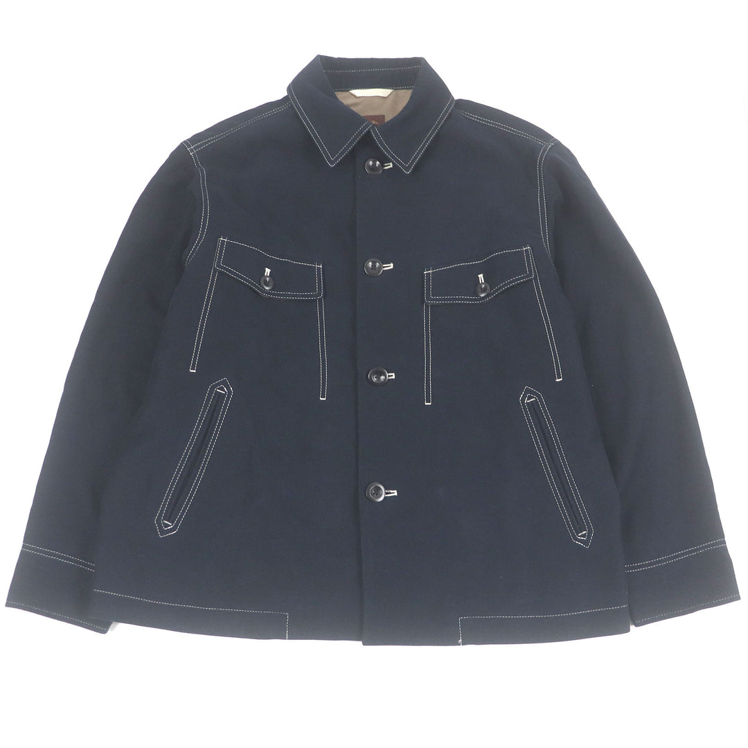 Very Good PAUL SMITH COLLECTION Jacket Coveralls Moleskin Dark navy cotton mens