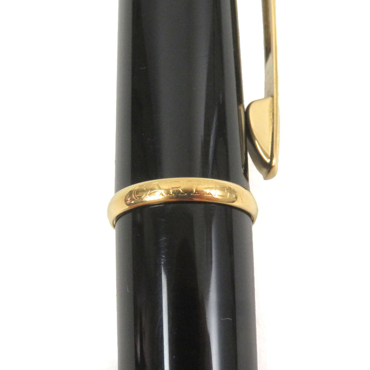 Very Good Cartier Ballpoint pen Diaboro de Cartier Twist type Black gold Blue Gemstone