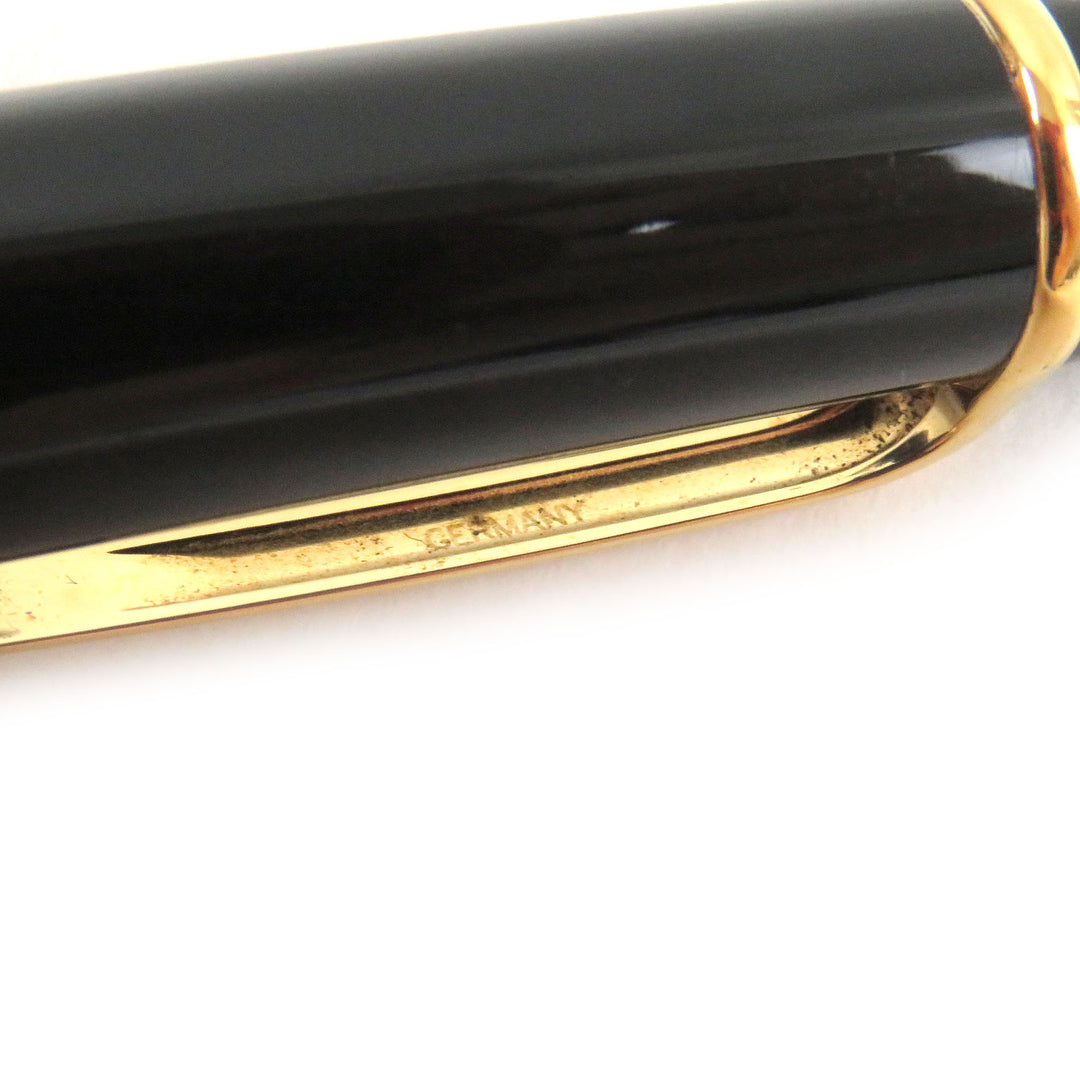 Very Good Cartier Ballpoint pen Diaboro de Cartier Twist type Black gold Blue Gemstone