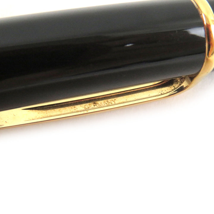 Very Good Cartier Ballpoint pen Diaboro de Cartier Twist type Black gold Blue Gemstone