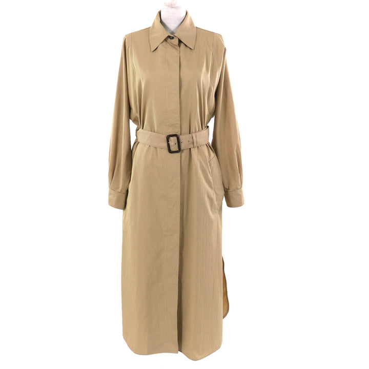 WEEKEND MaxMara coat belted long beige cotton Women 42 24152210516