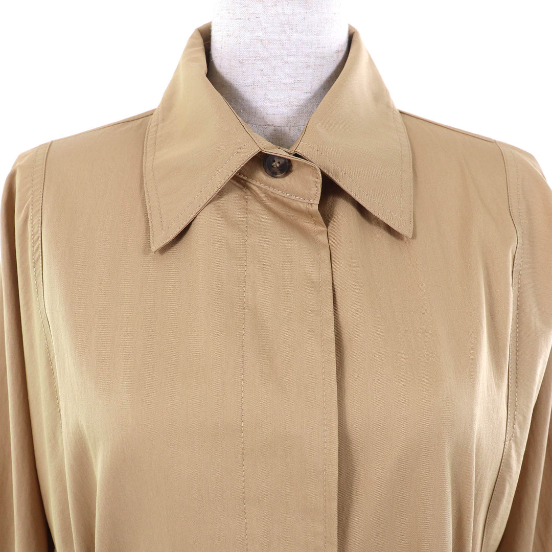 WEEKEND MaxMara coat belted long beige cotton Women 42 24152210516