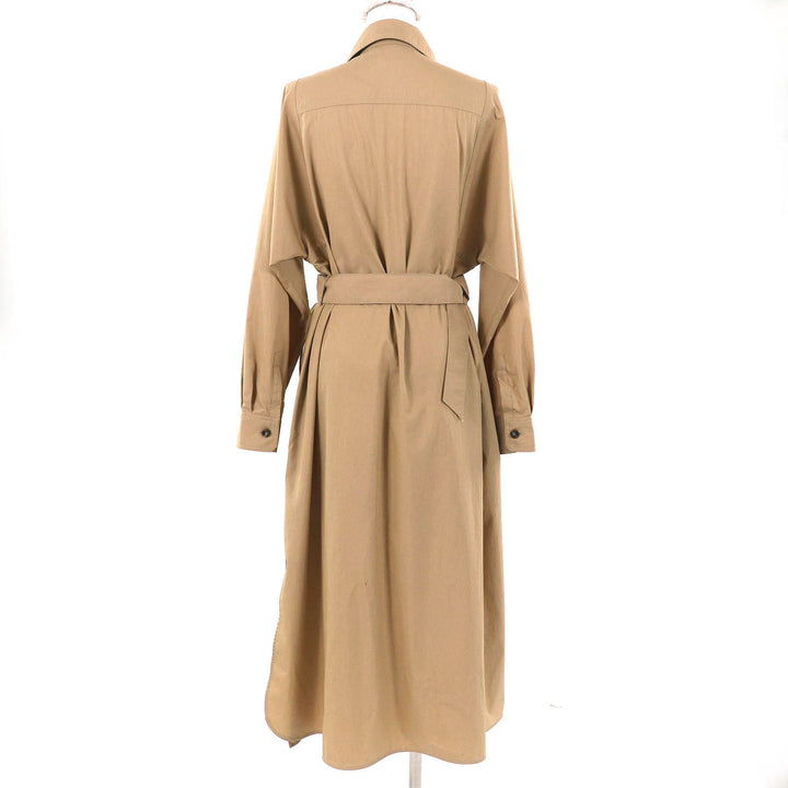 WEEKEND MaxMara coat belted long beige cotton Women 42 24152210516