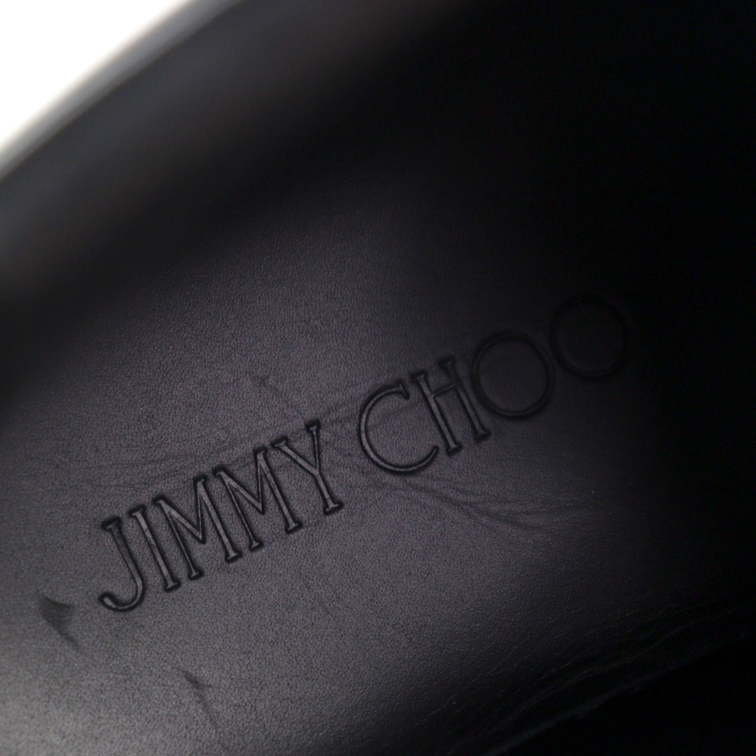 Excellent JIMMY CHOO Mid-length sneakers Argyle Strap Trainer logo and strap