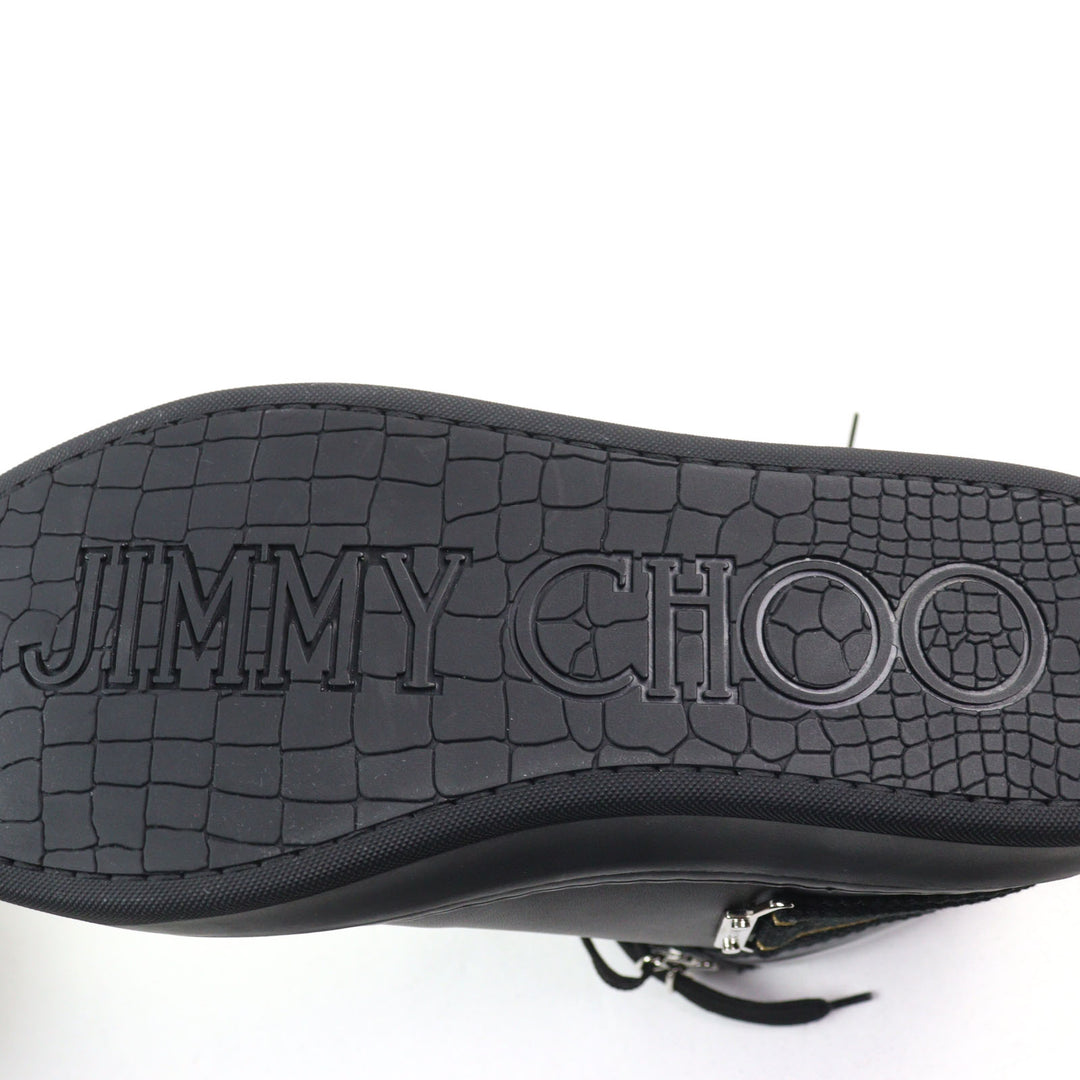 Excellent JIMMY CHOO Mid-length sneakers Argyle Strap Trainer logo and strap