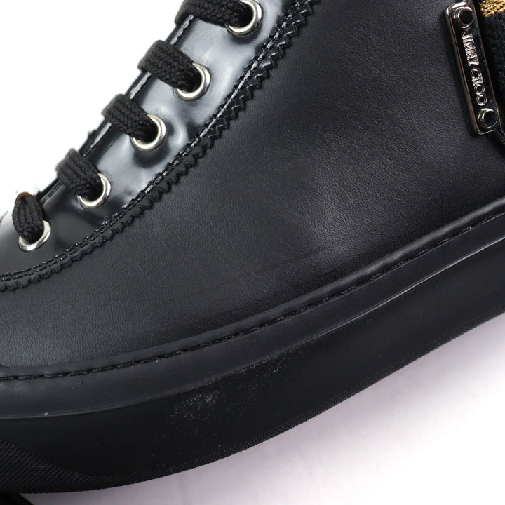 Excellent JIMMY CHOO Mid-length sneakers Argyle Strap Trainer logo and strap