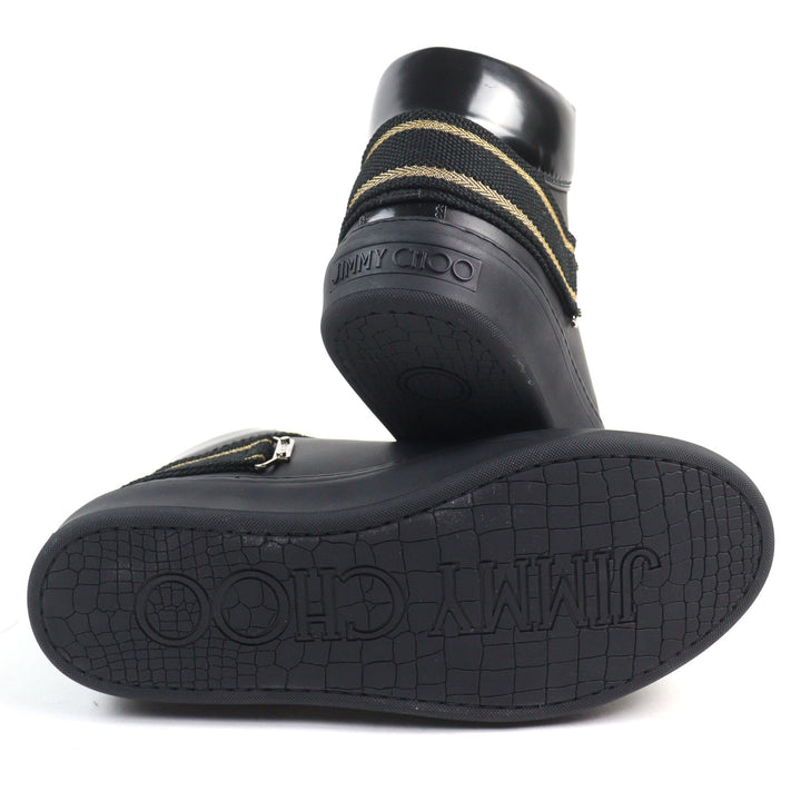 Excellent JIMMY CHOO Mid-length sneakers Argyle Strap Trainer logo and strap