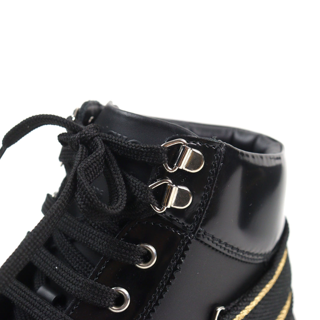 Excellent JIMMY CHOO Mid-length sneakers Argyle Strap Trainer logo and strap