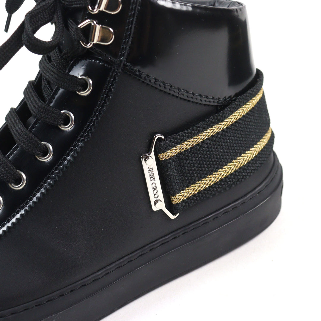 Excellent JIMMY CHOO Mid-length sneakers Argyle Strap Trainer logo and strap