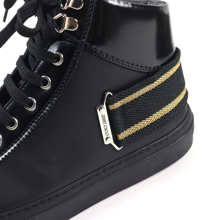 Excellent JIMMY CHOO Mid-length sneakers Argyle Strap Trainer logo and strap