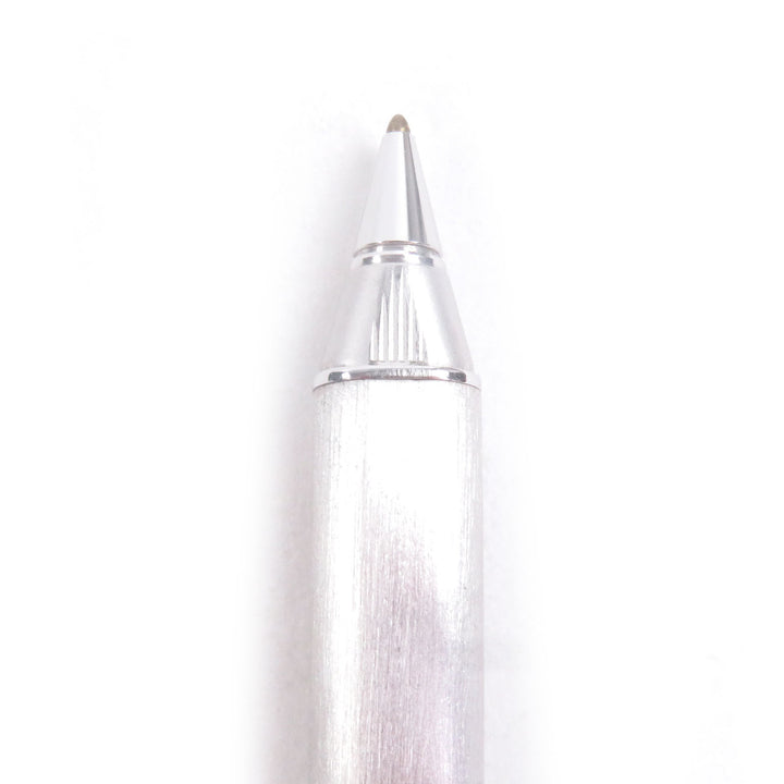 Excellent Cartier Ballpoint pen Trinity Hairline Cap Type Silver gold mens
