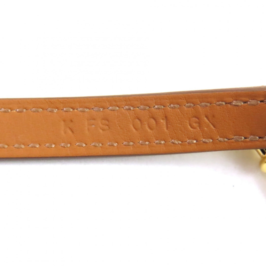 Pristine HERMES bracelet Croisier Double Tour leather Vaux Swift Leather Women