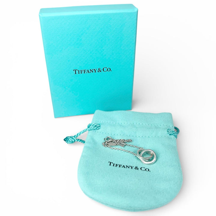 Great TIFFANY&Co. bracelet 1837 Interlocking Circle Silver AG925 Women
