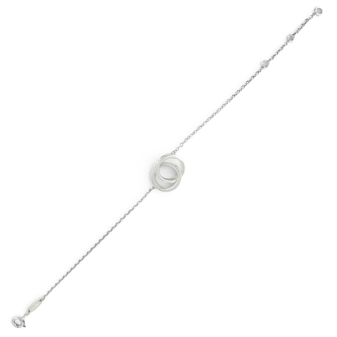 Great TIFFANY&Co. bracelet 1837 Interlocking Circle Silver AG925 Women