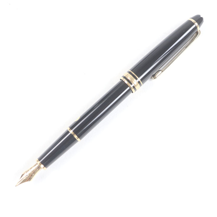 Excellent MONTBLANC fountain pen Meisterstck Classic Cap type Black gold 14K mens