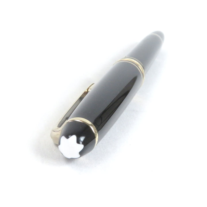Excellent MONTBLANC fountain pen Meisterstck Classic Cap type Black gold 14K mens