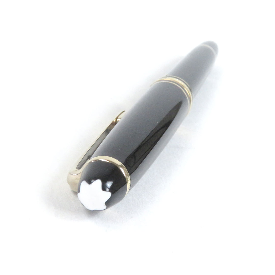 Excellent MONTBLANC fountain pen Meisterstck Classic Cap type Black gold 14K