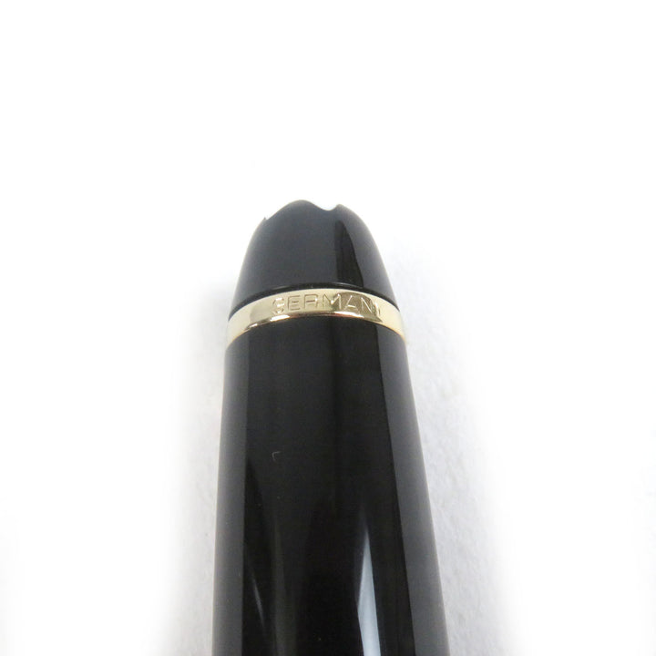 Excellent MONTBLANC fountain pen Meisterstck Classic Cap type Black gold 14K