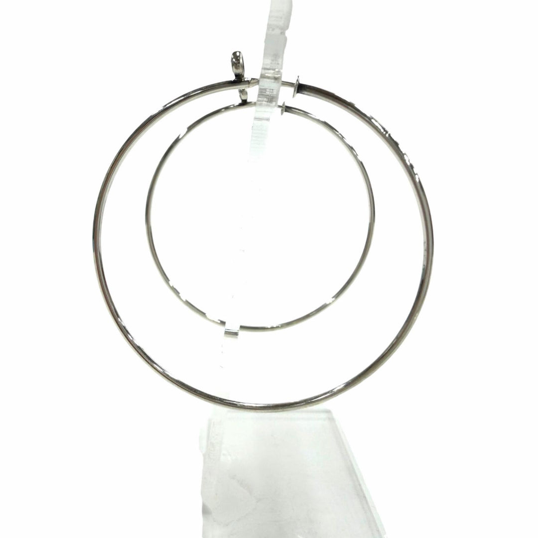 Great TIFFANY&Co. Pierce Diamond hoop Silver 925 Women