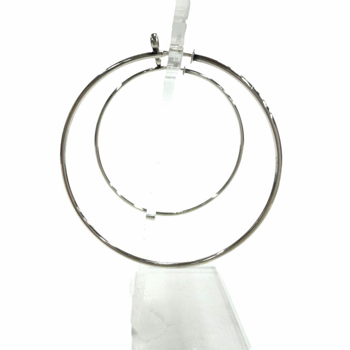 Great TIFFANY&Co. Pierce Diamond hoop Silver 925 Women