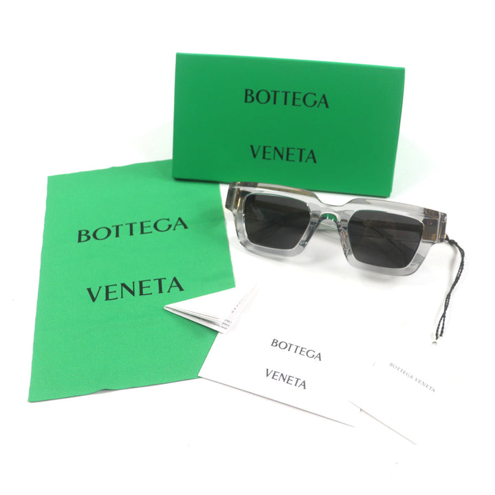 Excellent BOTTEGAVENETA sunglasses Clear Gray Gold ー mens BV1230S