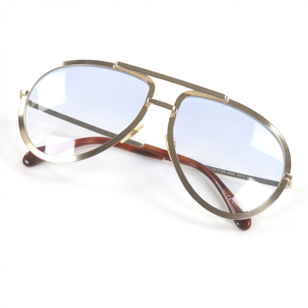 Excellent GIVENCHY sunglasses Two Bridges Teardrop gold GV7113