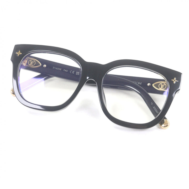Great LOUIS VUITTON Glasses My Monogram Square blue light cut black