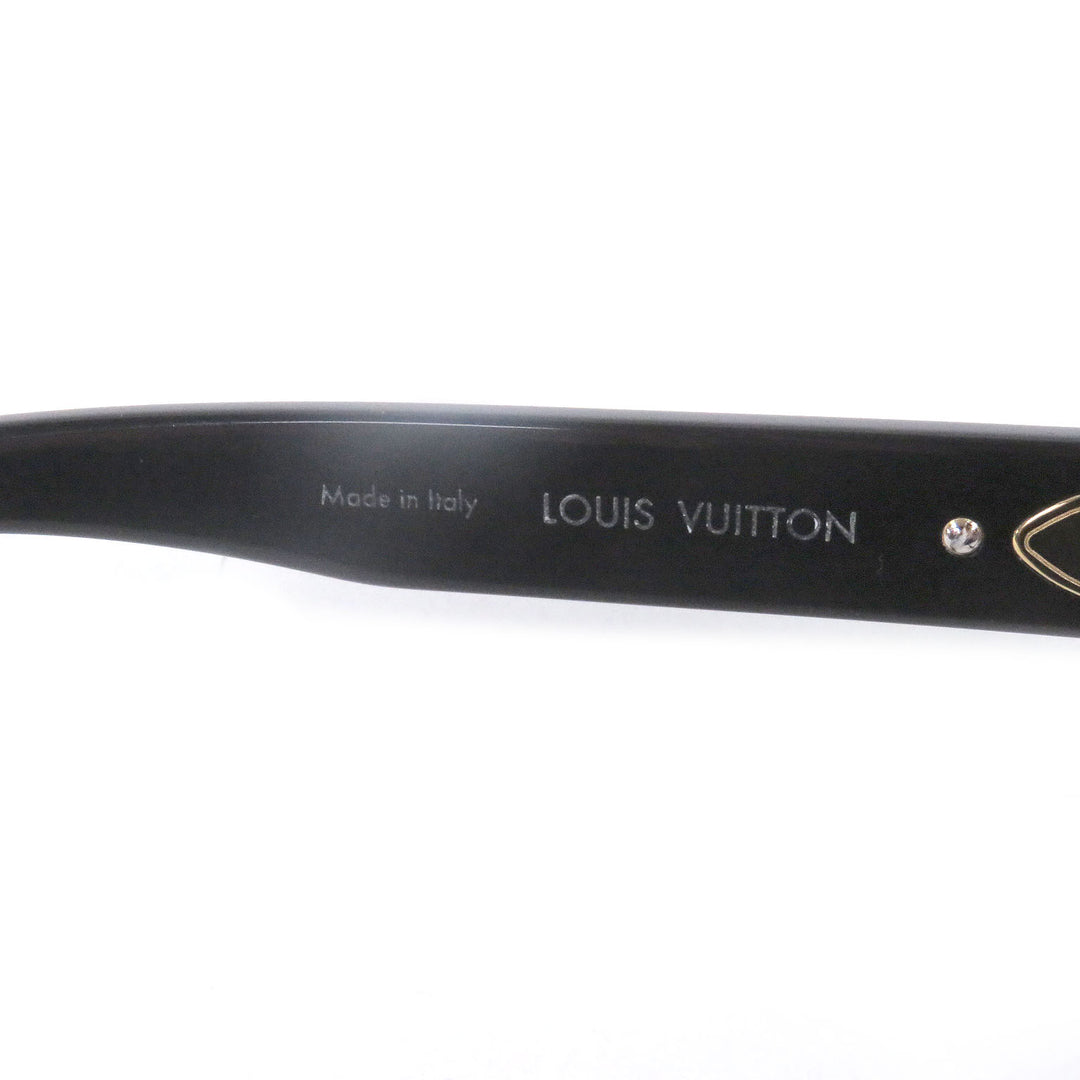 Great LOUIS VUITTON Glasses My Monogram Square blue light cut black