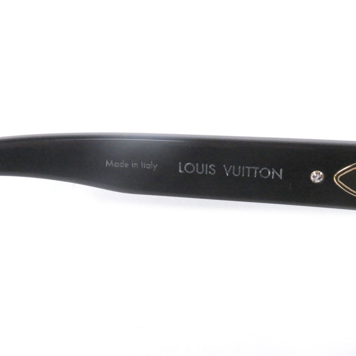 Great LOUIS VUITTON Glasses My Monogram Square blue light cut black