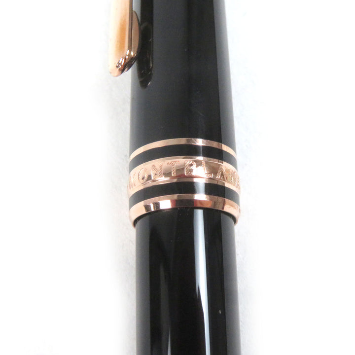 Excellent MONTBLANC Ballpoint pen Meister Stick Classic Black Rose Gold mens