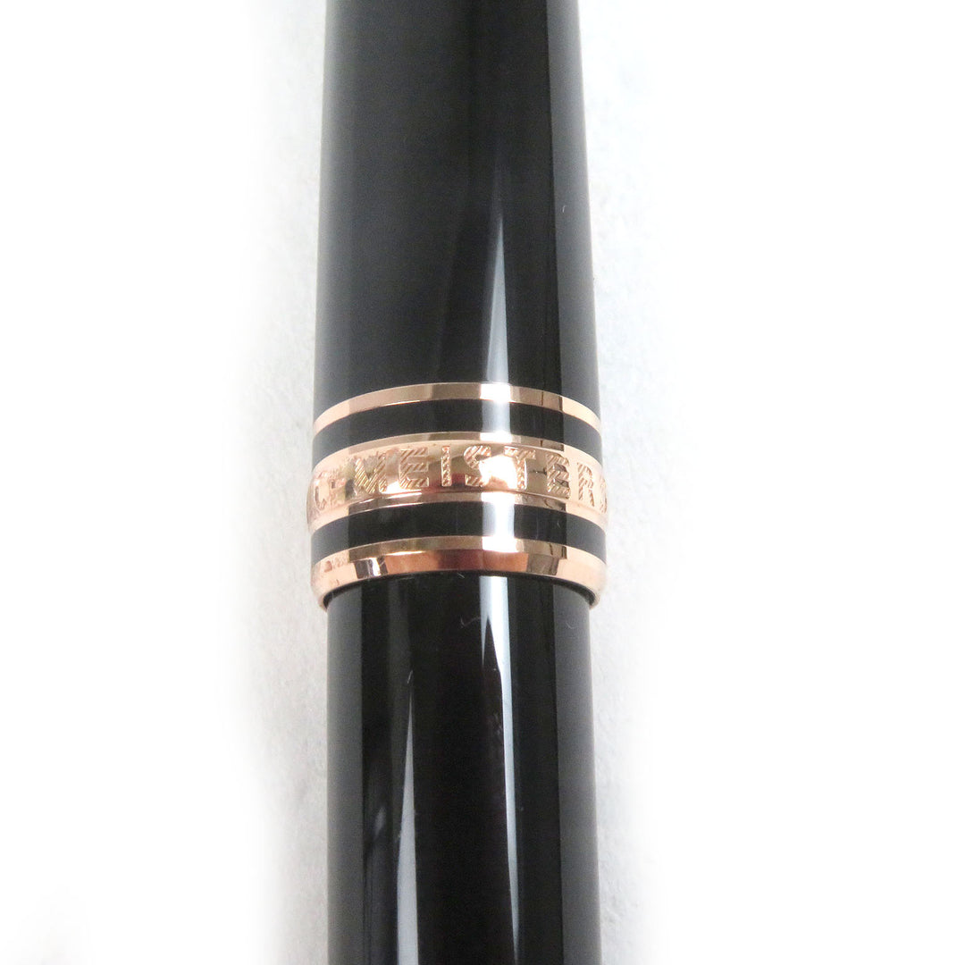 Excellent MONTBLANC Ballpoint pen Meister Stick Classic Black Rose Gold mens