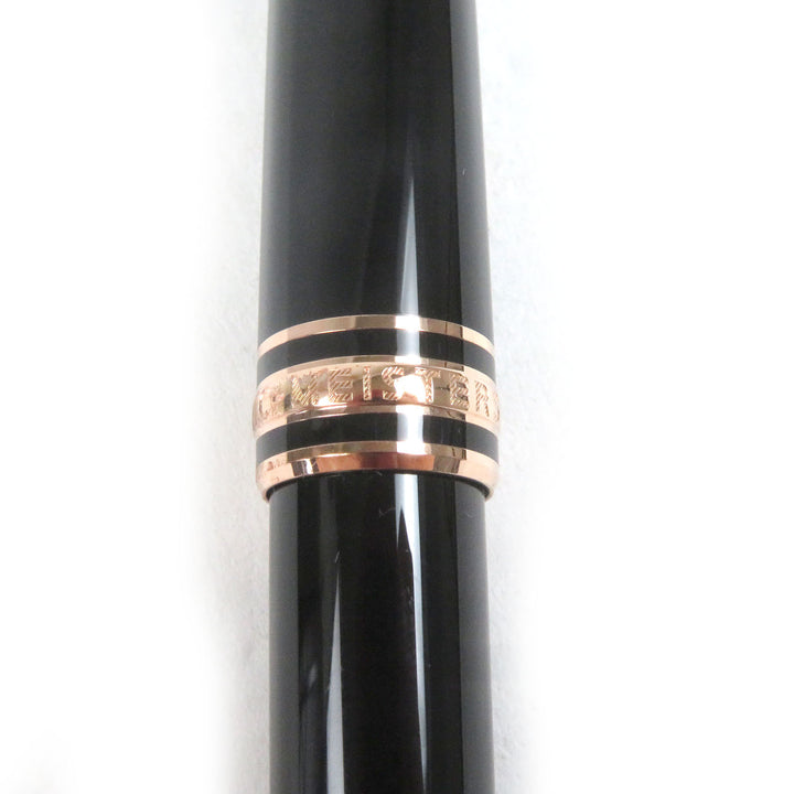 Excellent MONTBLANC Ballpoint pen Meister Stick Classic Black Rose Gold mens