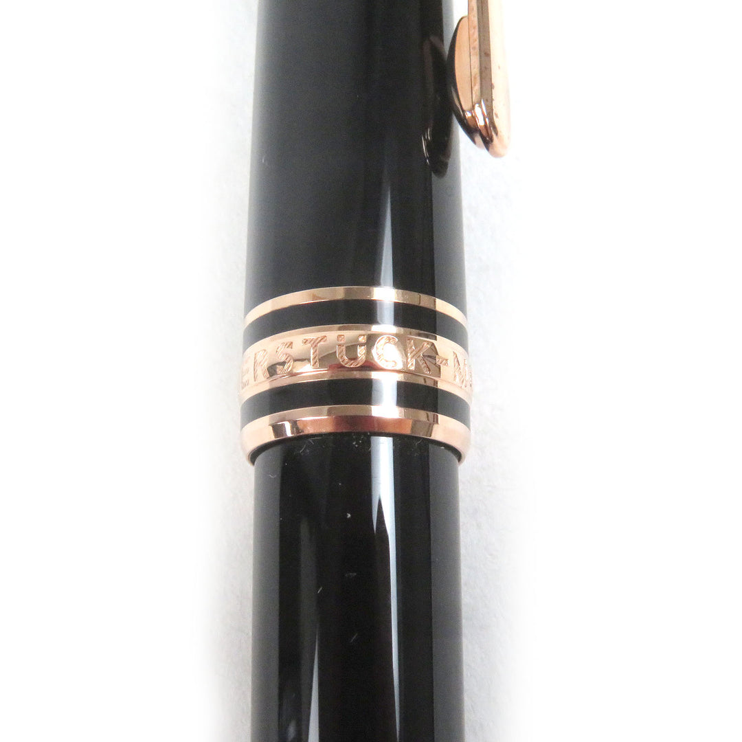 Excellent MONTBLANC Ballpoint pen Meister Stick Classic Black Rose Gold mens
