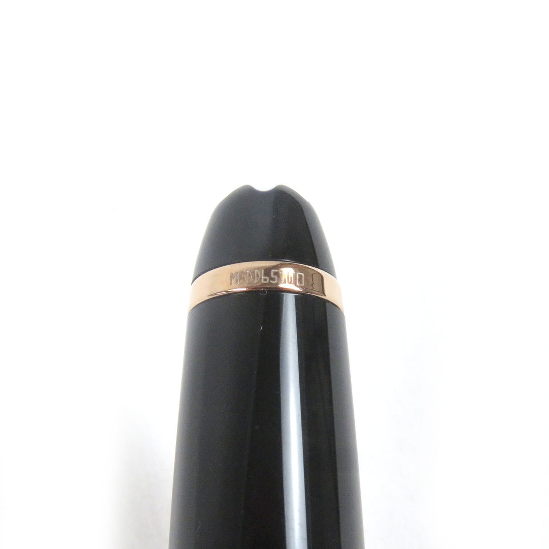Excellent MONTBLANC Ballpoint pen Meister Stick Classic Black Rose Gold mens