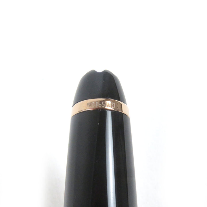 Excellent MONTBLANC Ballpoint pen Meister Stick Classic Black Rose Gold mens