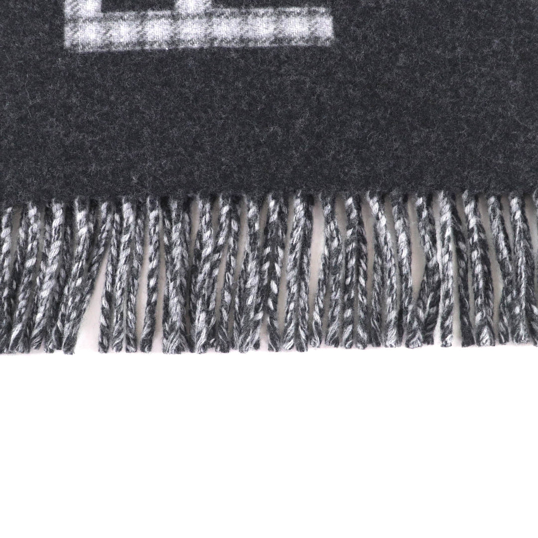 Excellent FENDI Scarf Charcoal gray wool Women FXT334