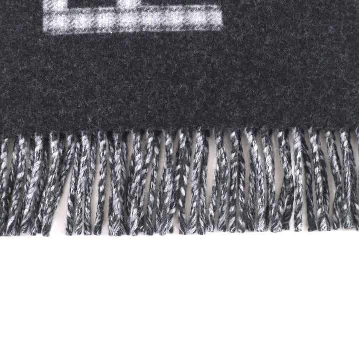 Excellent FENDI Scarf Charcoal gray wool Women FXT334