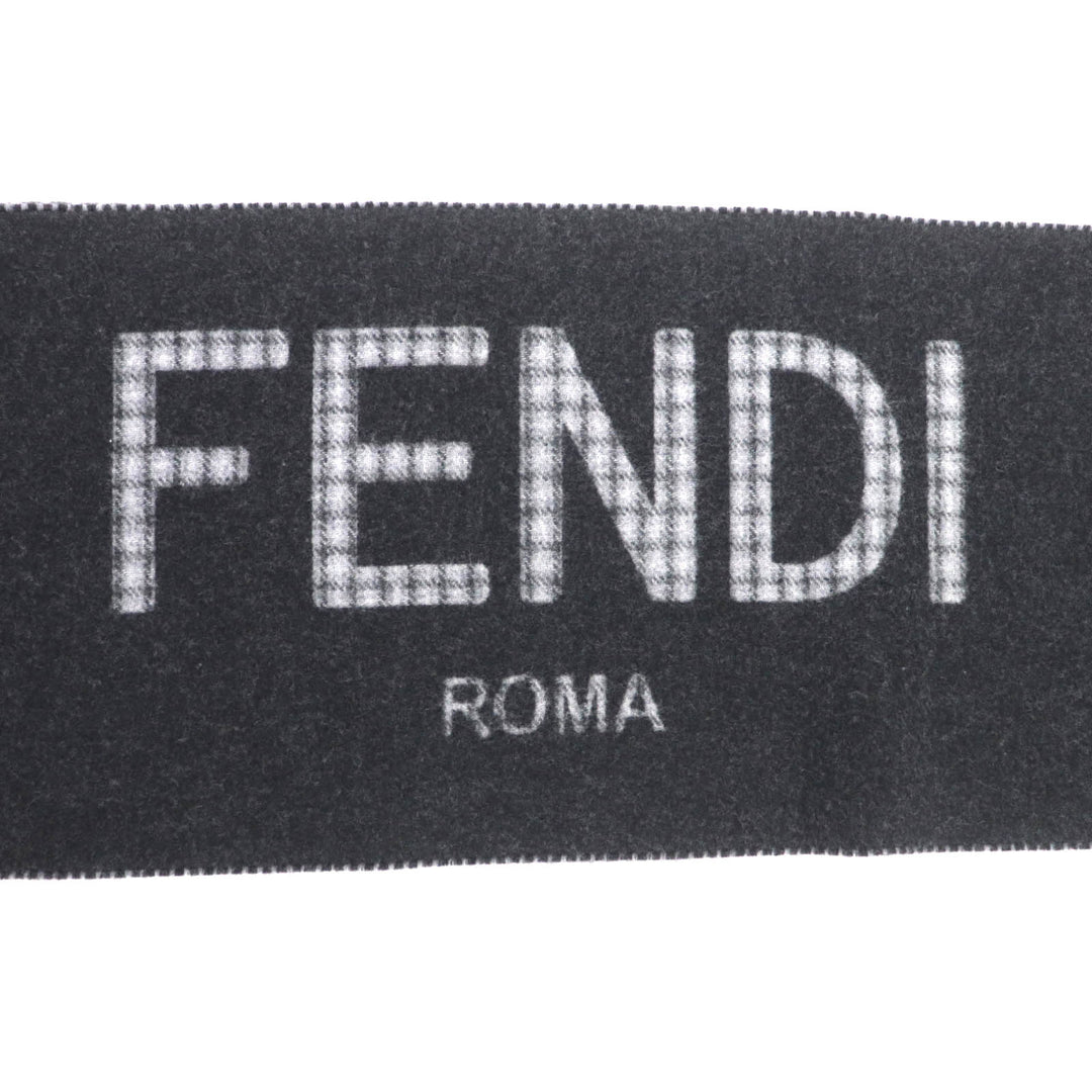 Excellent FENDI Scarf Charcoal gray wool Women FXT334
