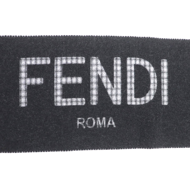 Excellent FENDI Scarf Charcoal gray wool Women FXT334