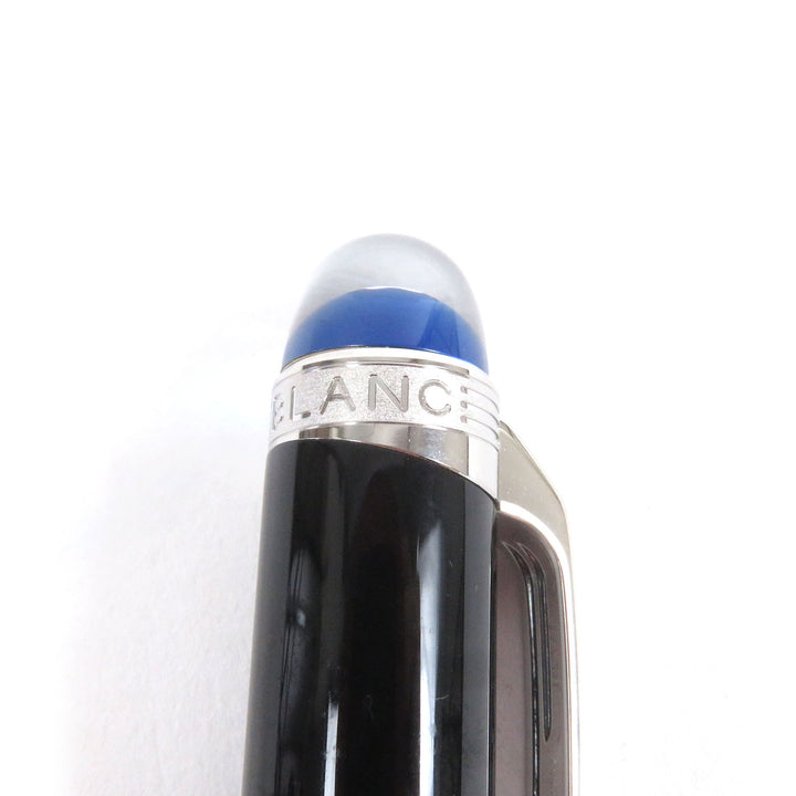 Excellent MONTBLANC Ballpoint pen Starwalker New Blue Dome Black Silver