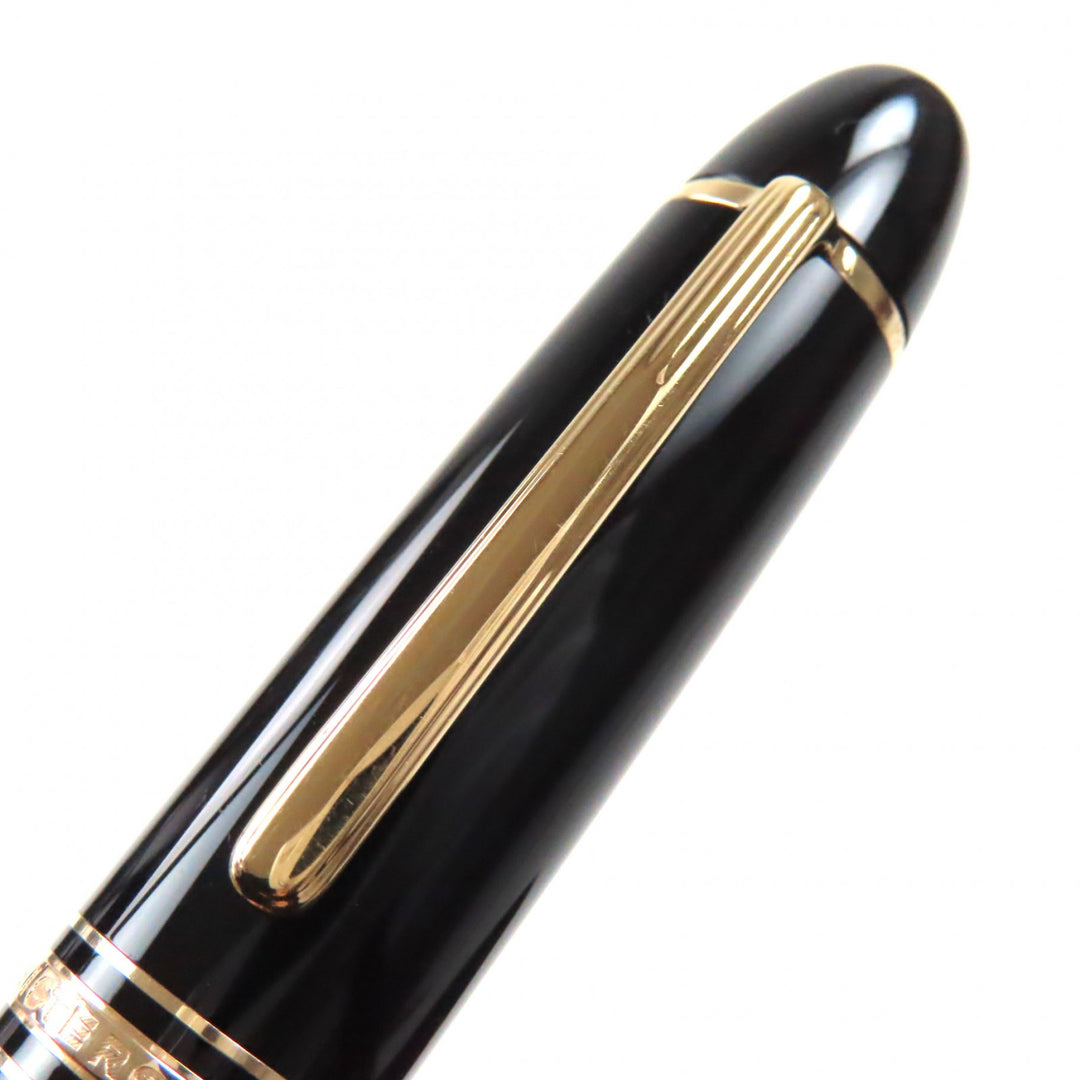 Great MONTBLANC fountain pen Meisterstck 149 white star Black gold 14K mens